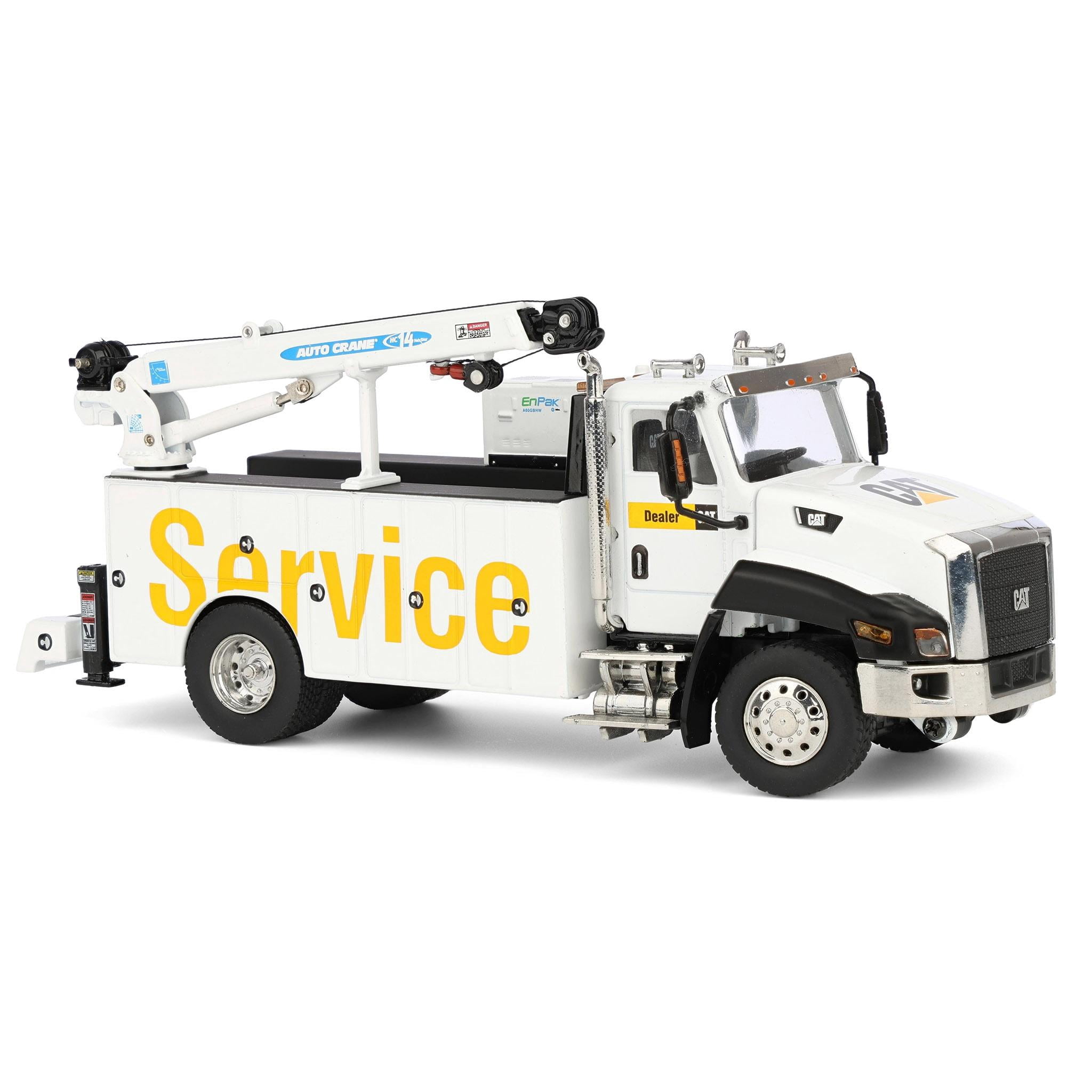 CAT Caterpillar CT660 Auto-Crane Titan 85 Truck w/Miller EnPak White 1/50 Scale Diecast Model by Diecast Masters