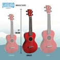thumbnail image 5 of Hano Concert Ukulele w/Bag Trans Wine Red, 5 of 7