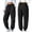 Black, variant on Vrorvz Jogger Sweatpant for Womens Drawstring Elastic Waisted Pant Casual Athletic Work Joggers with Pockets