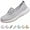 Grey, variant on Women's Soft Sole Mesh Comfort Orthopedic Shoes with Arch Support Fit Hands Free Slip on Go Walking Slip Ins Sneakers Ladies Work Standing Tennis Loafers Summer Memory Foam Soft Wide Comfy Shoes
