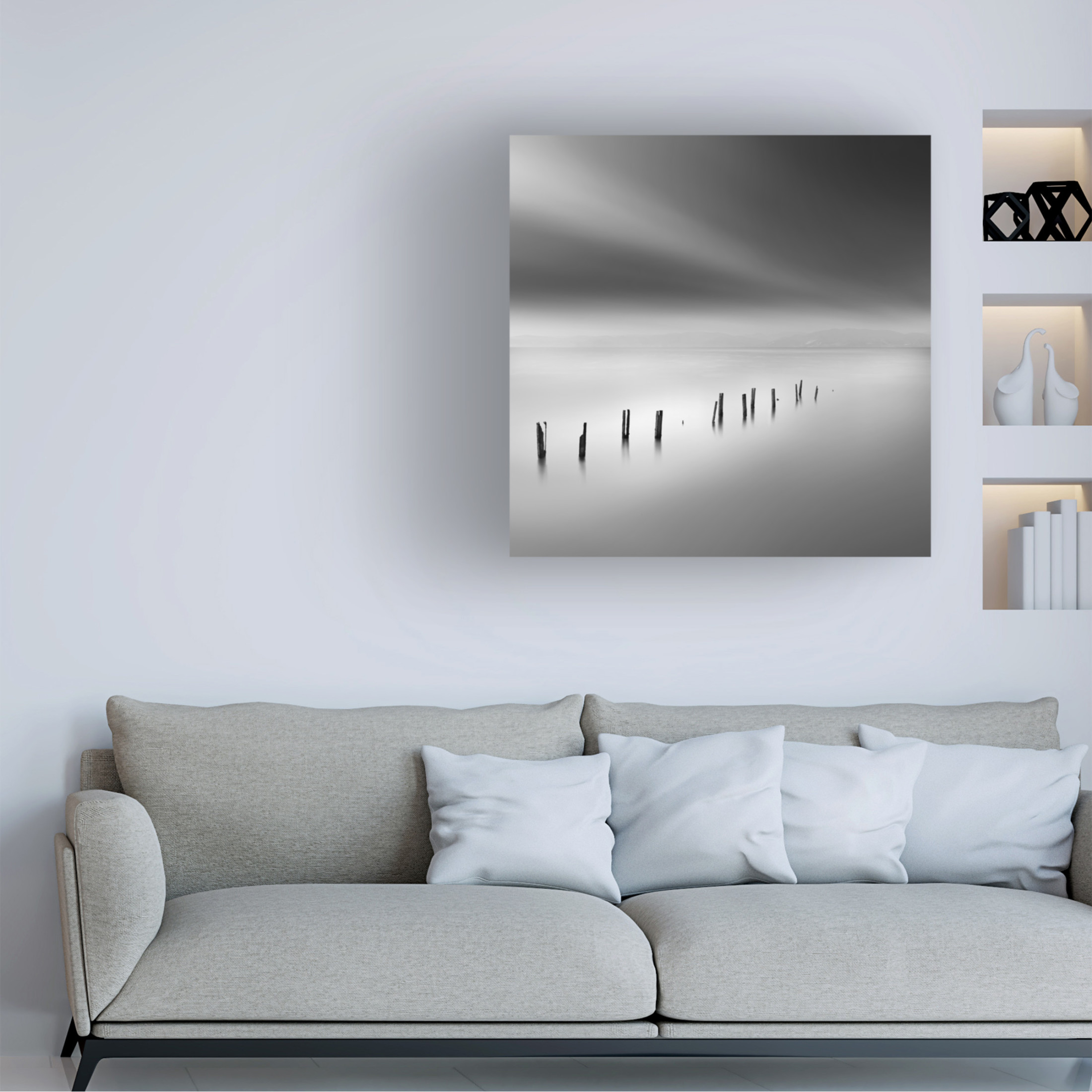 Canvas Wall Art - George Digalakis 'Abandoned Dreams' Wall Art for Living Room, Bedroom, or Office Décor by Trademark Fine Art - 24 x 24 Inches