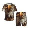 thumbnail image 1 of Fotbe Funny Bald Eagle Pijama Estampada de 2 Piezas para Niños – Ropa de Dormir de Manga Corta Cómoda para Niños y Niñas, Camiseta y Shorts de Algodón-4X-Large, 1 of 6