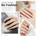 thumbnail image 3 of Set de esmaltes de uñas en gel Modelones, 6 colores, purpurina neutra, 3 of 9