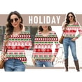 thumbnail image 2 of Camiseta Aceshion Ugly Christmas para mujer Christmas Trees, 2 of 6