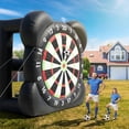 thumbnail image 4 of Tryset 10ft Inflatable Soccer Darts Game Built-in 220W Blower with 8 Balls Giant Outdoor Soccer Target Board for Kids & Adults, Backyard Party Games 10x5x10ft, 4 of 9
