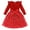 Red, variant on Usaibhir Girl's A Line Short Dress Round Neck Long Sleeve High Waist Mesh Sheer Butterfly Bow Knot Ruffle Trim Party Special Occasion 2-7T