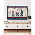 thumbnail image 5 of 4th of July Gnomes Outdoor TV Cover 70 to 75 Inch Weatherproof, Independence Day Patriotic American Star 600D Oxford TV Covers with Waterproof Zipper, Outside Flat TV Screen Protector 68"Wx42"Hx4.5"D, 5 of 7