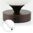 thumbnail image 6 of JONATHAN Y Owen 6.13" Bohemian Farmhouse Iron Rechargeable Integrated Portable LED Table Lamp, Oil Rubbed Bronze/White, JYL7112A, 6 of 6