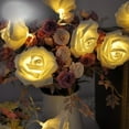 thumbnail image 4 of 1m 10LED PE Rose Flower Fairy String Light Holiday  Tree Party Lamp Decor, 4 of 10