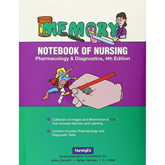 Pre-Owned Memory Notebook of Nursing: Pharmacology and Diagnostics (Paperback) 1892155087 9781892155085