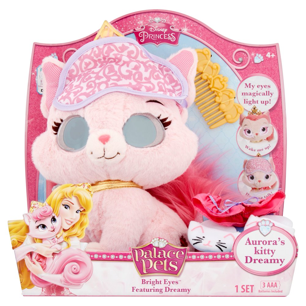 Disney Princess Palace Pets Bright Eyes Aurora's Kitty Dreamy Toy Set 4