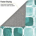 thumbnail image 6 of XMXT Microfiber Drying Mats, Teal Quatrefoil Print Absorbent Dish Drying Mat for Kitchen Counter, 16 x 18 inches, 6 of 9