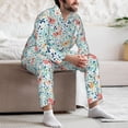 thumbnail image 7 of Sikiie Butterflies Mens Pajama Set, Soft Warm Long Sleeve Sleepwear, Cozy Button-Down Pjs for Men-X-Large, 7 of 7