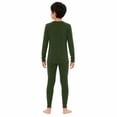 thumbnail image 2 of Woolcano Kids 100% Merino Wool Base Layer Set Unisex Thermal Underwear for Girls & Boys Ski Winter, 2 of 6