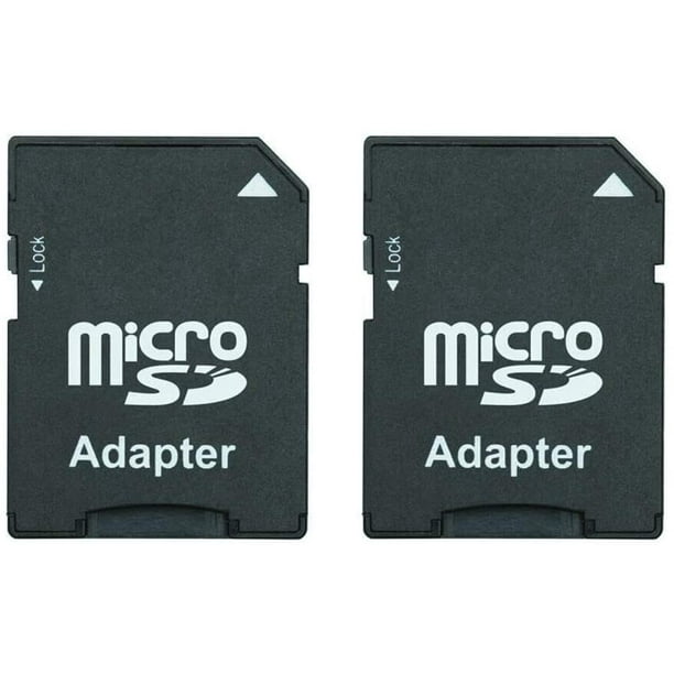 Adaptateur carte Micro SD vers carte SD, adaptateur carte TF Micro SDHC  vers SD SDHC fonctionne avec les cartes mémoire pour appareils photo plus  anciens, PDA, 