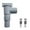 Grey, variant on 32mm/38mm Swimming Pool Shut-Off Valve – Double Split Hose Plunger with Stainless Steel Clamps for Above-Ground Pool Maintenance