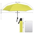 thumbnail image 2 of POBUDS Windproof Automatic Umbrella – Steel-Carbon Fiber Frame, UV-Blocking Black Coating Inside, Auto Open/Close - Icterine YELLOW, 2 of 8