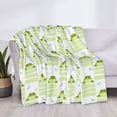 thumbnail image 3 of Disketp Frogs and Dragonflies Flannel Blankets - Thick and Warm Blanket for Winter, Soft Fuzzy Plush King Blanket for All Seasons50"x40", 3 of 6