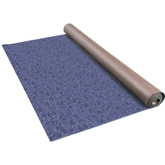 Deep Blue Marine Carpet 6x18 ft - Waterproof Boat Carpet, Non-Slip Outdoor Rug for Patio, Deck, Porch, Garage - Marine Grade Carpeting