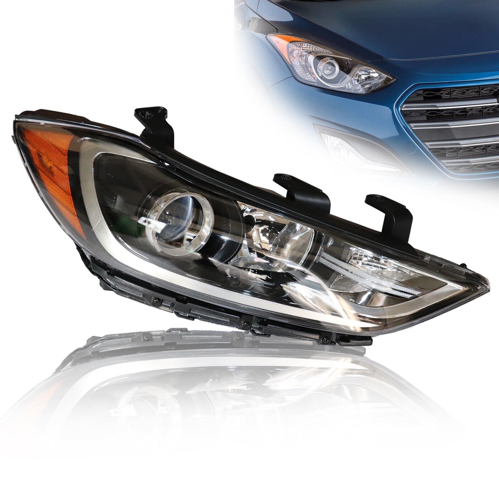 For Hyundai Elantra 2017 2018 Right Passenger Side Factory Halogen Headlight New