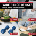 thumbnail image 4 of CDN Direct Entry 2- Alarm Digital Kitchen Timer | Counts Up & Down, 10 Hours by Hours, Minutes & Seconds, Big Digit, Loud & Long Audio/Vibrate Alarm, Stand, Hang, Magnet Mounting - TM30, 4 of 9