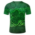 thumbnail image 4 of TSADFHJI Pyjama Homme Imprimé Jour de la Saint-Patrick Col Rond Manches Courtes Short Costume TG Gris, 4 of 5