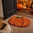 thumbnail image 4 of Trovenix Halloween Fall Thanksgiving Bath Mat Pumpkin Shaped Absorbent Non Slide Soft Doormat for Entryway Decor, 4 of 7