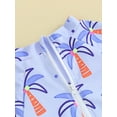 thumbnail image 6 of Bagilaanoe Toddler Baby Girl One-Piece Swimsuit Cartoon Print Short Sleeve Zipper Rashguard Swimwear 3M 6M 12M 2T 3T Kids Bathing Suit, 6 of 9