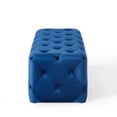 thumbnail image 3 of Modway Amour 48" Tufted Button Entryway Performance Velvet Bench in Navy, 3 of 9