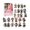 C, variant on Christmas Wicked 2D Advent Calendar 24 Pairs Blind Box Daily Surprises Mystery Collectible Toy Set Funny Figure Birthday Festival Gifts for Children