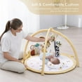 thumbnail image 7 of ANGELBLISS Baby Play Gym Mat, Kick & Play Tummy Time Baby Activity Gym & Play Mat with 5 Toys, 1 Detachable Piano, Tent Cover & Pillow, Boy & Girl Gifts for Newborn to Toddler, 7 of 7