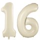 thumbnail image 1 of Globo LVMOQIQIU, 40 pulgadas, blanco, número 16, blanco crema, 2 unidades, 1 of 6