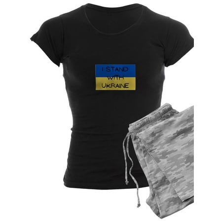 

CafePress - I Stand With Ukraine Pajamas - Women s Dark Pajamas