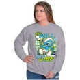 thumbnail image 4 of Smurfs Kanji Don't Kill My Vibe Sweatshirt for Men or Women Brisco Brands L, 4 of 6