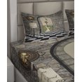 thumbnail image 4 of Ambesonne Cartoon Fitted & Top Sheet Set with Shams, Wonderland Alice Art Motif, Multicolor, 4 of 5
