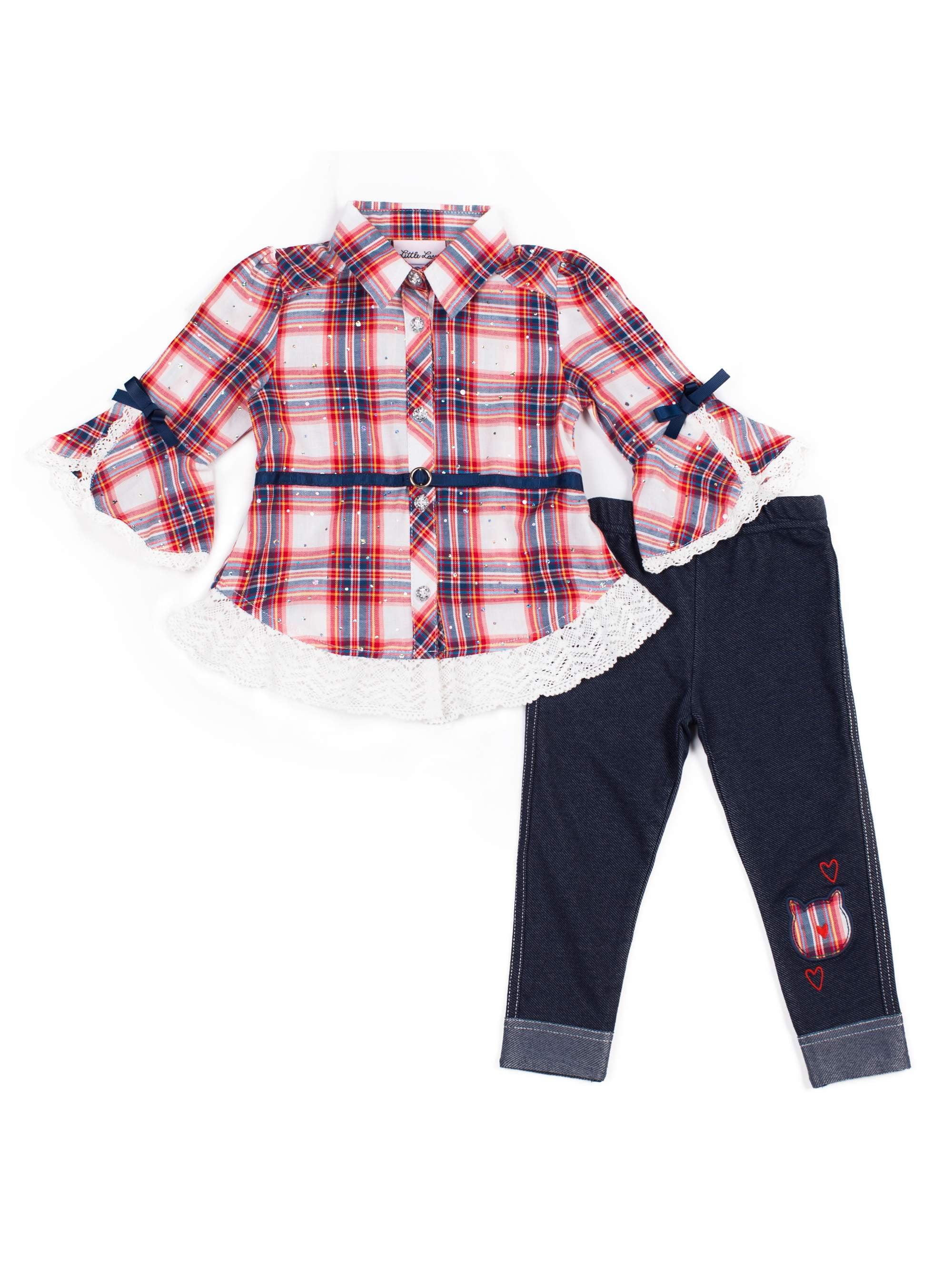 Limited Too Baby Girls 2 Piece Fashion Top and Belted Short Set