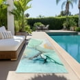 thumbnail image 6 of Addison Rugs Chantille Indoor/Outdoor Transitional Watercolors Teal Washable Runner Rug, 2'3" x 7'6", 6 of 6