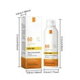 thumbnail image 2 of Spray protector solar hidratante de 100 ml, emulsión protectora hidratante refrescante, crema reparadora hidratante para el cuidado de la piel con aislamiento UV, 2 of 4