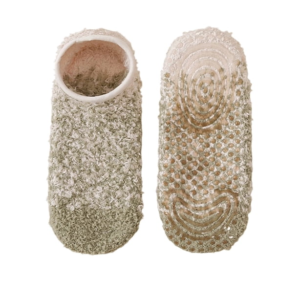 Calcetines de Lana de las Mujeres Navidad Tridimensional Hermoso Piso Calcetines, Espesado Calzado Cálido de Invierno