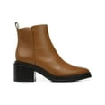 thumbnail image 2 of Franco Sarto Womens Dalden Leather Square Toe Ankle Boots, 2 of 3