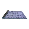 thumbnail image 2 of Ahgly Company Indoor Round Abstract Blue Modern Area Rugs, 7' Round, 2 of 4