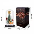 thumbnail image 4 of Ventana De Cedro Adornos De Cubierta De Vidrio Led Adornos De Navidad Regalo De Navidad Para Novia Y Amante Methold HA043967-02, 4 of 6
