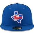 thumbnail image 2 of Men's New Era Blue Texas Rangers Cooperstown Collection Wool 59FIFTY Fitted Hat, 2 of 6