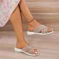thumbnail image 6 of Ruyang Wedge Sandals for Women, Women's Summer Flat Shoes Soft Sole Casual Sandals Slippers Womens Hard Bottom Slippers, 6 of 6