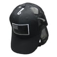 thumbnail image 2 of Dark Grey USA American Flag Patch Black Embroidered Baseball Cap Hat 610C, 2 of 6
