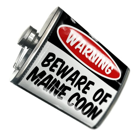 

NEONBLOND Flask Beware of the Maine Coon Cat from United States