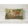 thumbnail image 2 of Carolines Treasures BDBA0307PW1216 Lion and Cubs by Daphne Baxter Fabric Decorative Pillow 12H x16W multicolor, 2 of 3