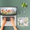 thumbnail image 2 of 3 Pack Small Mouse pad Beautiful Flowers Plants Mouse Pads for Wireless Mouse Office Computer Mousepad for Desk Mat Laptop with Non-Slip Rubber Base(Flower), 2 of 7