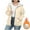 Khaki, variant on purcolt Women's Plus Size Sherpa-Lined Fleece Hoodie Casual Full Zip Up Hooded Sweatshirt Jacket Coat with Pockets Black L