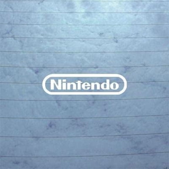 Nintendo Logo Vinyl Decal - 6 Inch White